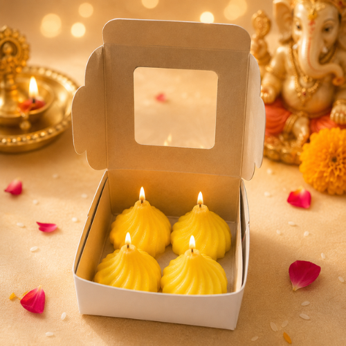Modak Licht – Set of 4 Festive Modak Candles