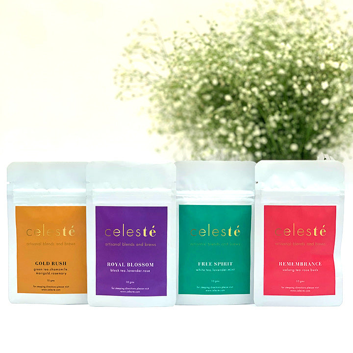 Celesté Floral Tea Selection (Pack of 4) - 40 grams