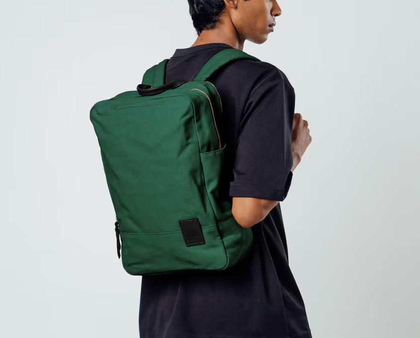 9 to 9 Backpack(Clove,Forest Green,Ivory Clove,Ivory Mustard,Ivory Navy , Ivory Olive,Mustard,Navy)