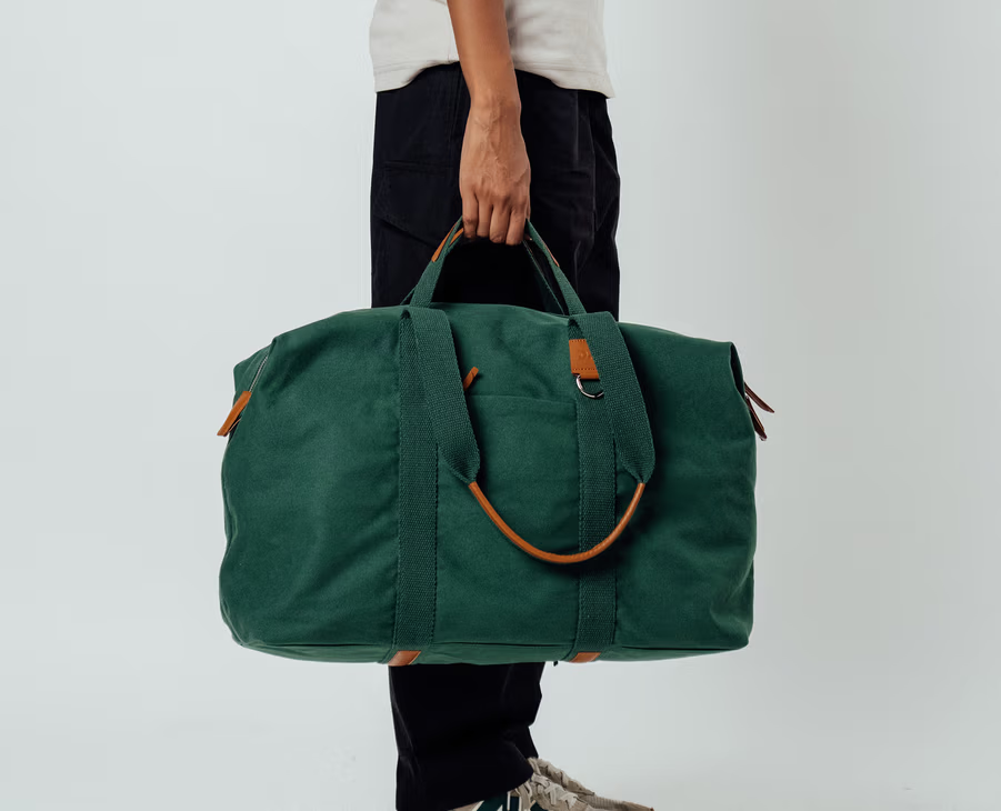 Field Duffle Bag(Beige,  Clove,  Forest Green , Green , Mint , Mustard,  Navy,  Red)