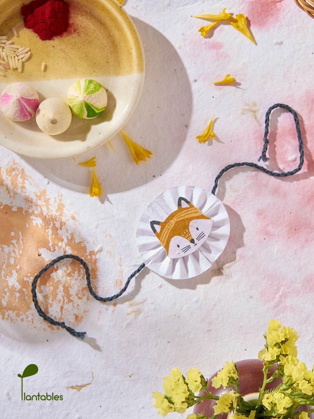 Plantables Fox with a Headband Rakhi Planting Kit