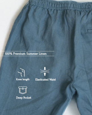 100% Premium Linen Shorts- Men&