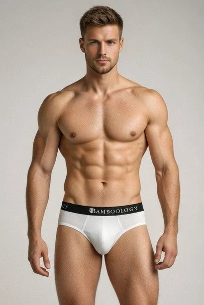 Bamboo Men’s Frenchie Fit Underwear | Black and White | Pack of 2