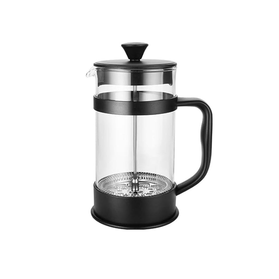 French Press Coffee Maker | Heat Resistant Borosilicate Glass |Superior Filtration | Stainless Steel Plunger with Mess (1000 ML)