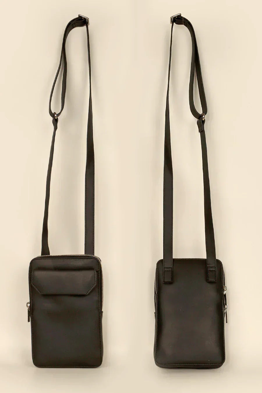 Vertical Vegan Leather Mobile Pouch