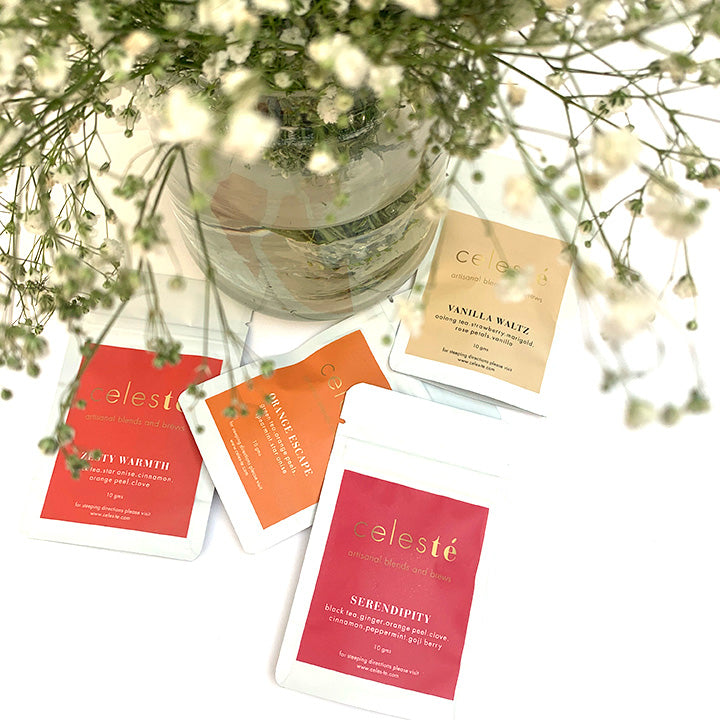 Celesté Fruity Tea Selection (Pack of 4) - 40 grams