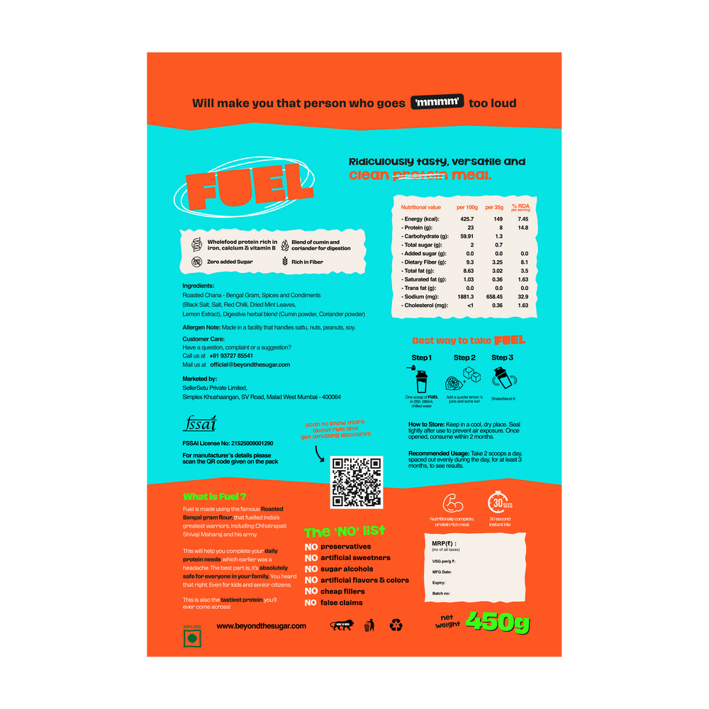 Beyond the Sugar Fuel Daily  8 g Protein