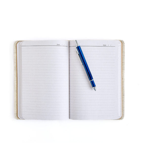 The Label GAIA Hemp A5 Notebook Diary with Magnetic Flap Closure