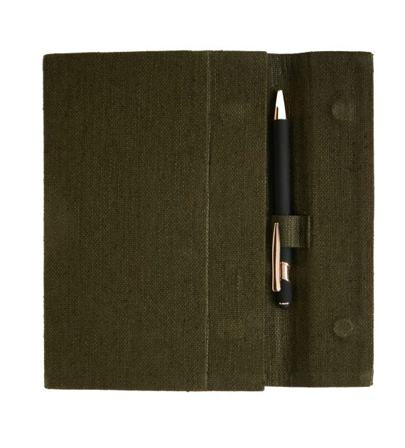 The Label GAIA Hemp A5 Notebook Diary with Magnetic Flap Closure