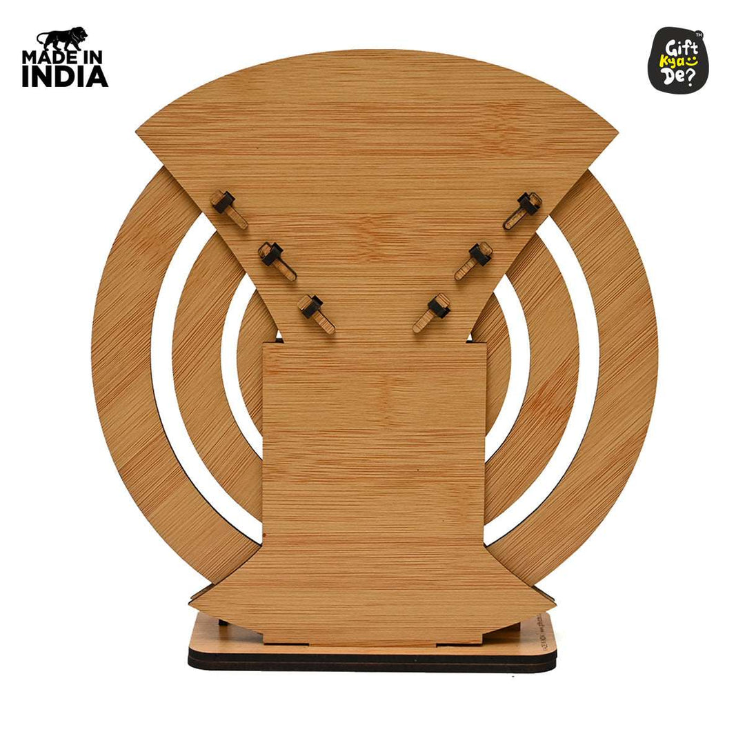 Gift Kya De Infinite Circular Calendar With Pen, Card Holder | Clock And Photo Frame Options Available | Desk Accessories