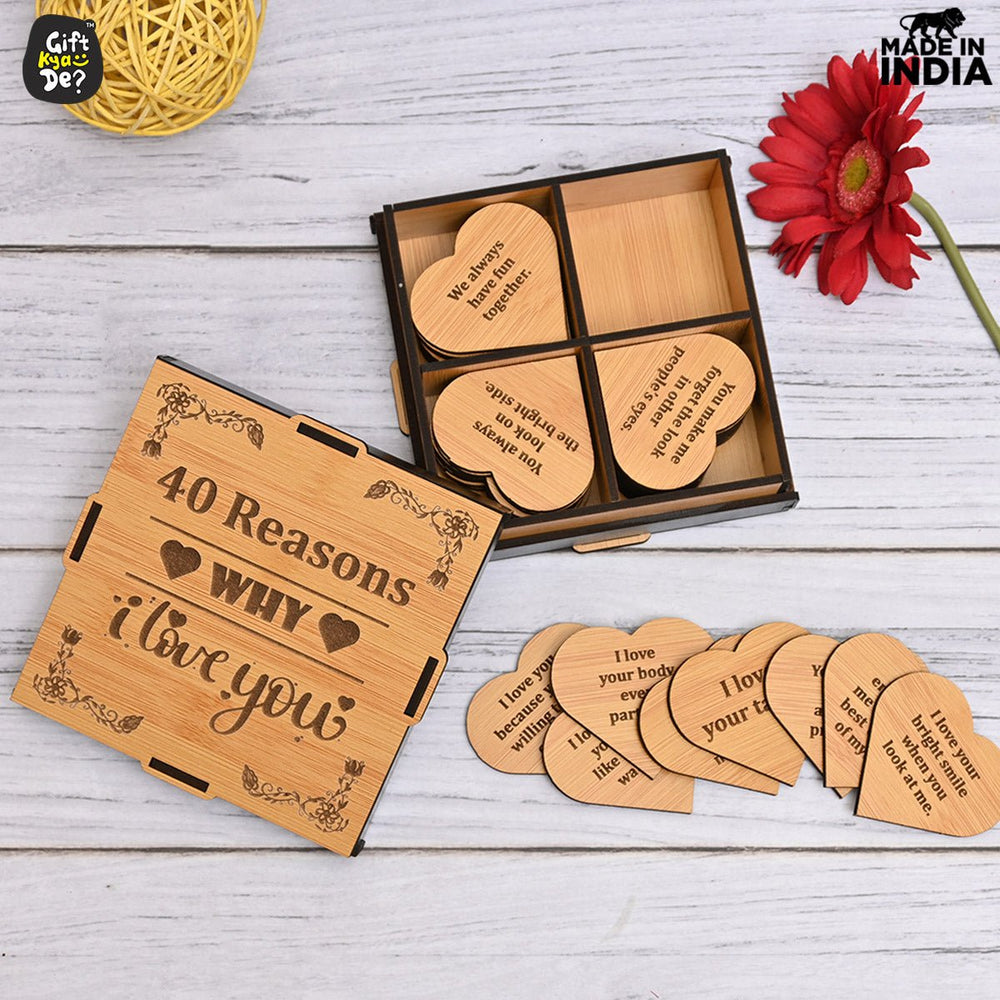 Gift Kya De Surprise Love Box - 40 Reasons Why I Love You | Valentine's Day Gift