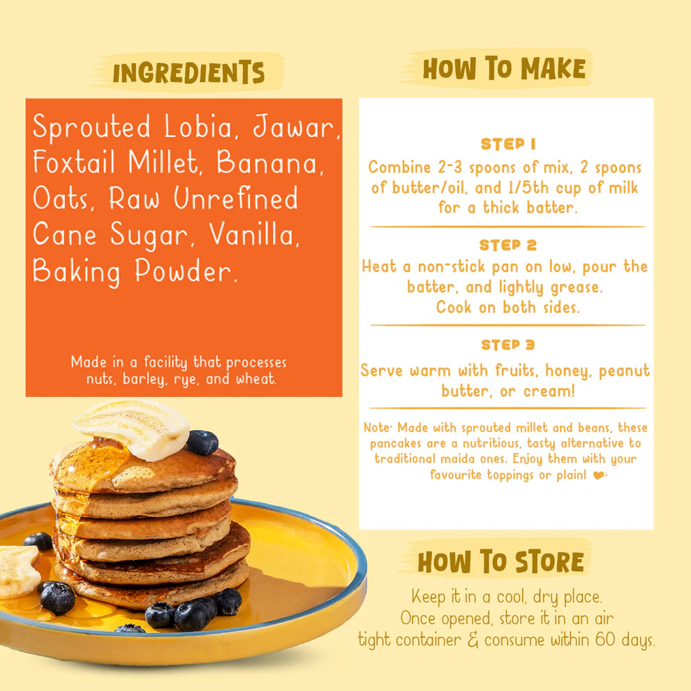 Gladful Pancake Bliss Combo - 4 Packs | 600gms