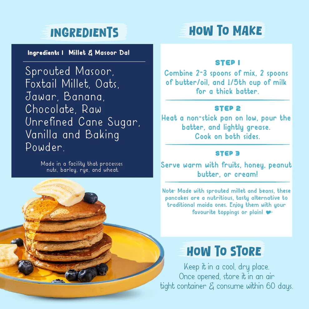 Gladful Pancake Bliss Combo - 4 Packs | 600gms