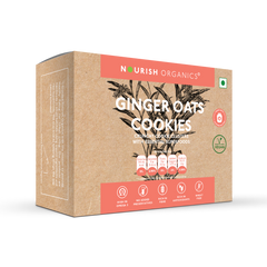 NOURISH ORGANICS Ginger Oats Cookies