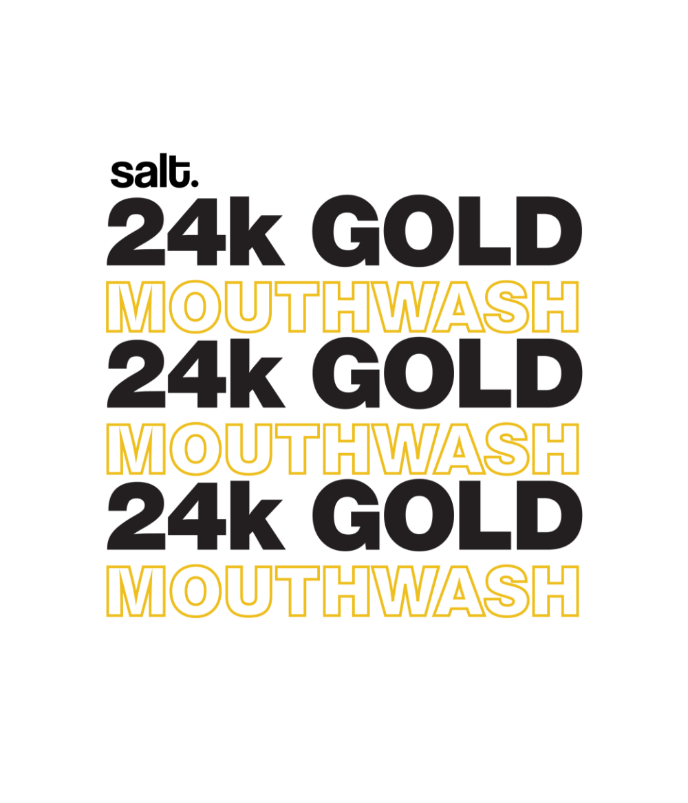 24k Gold Mouthwash - Strong Mint Flavour