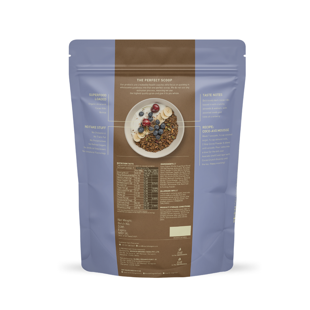 NOURISH ORGANICS Cocoa Crunch Granola