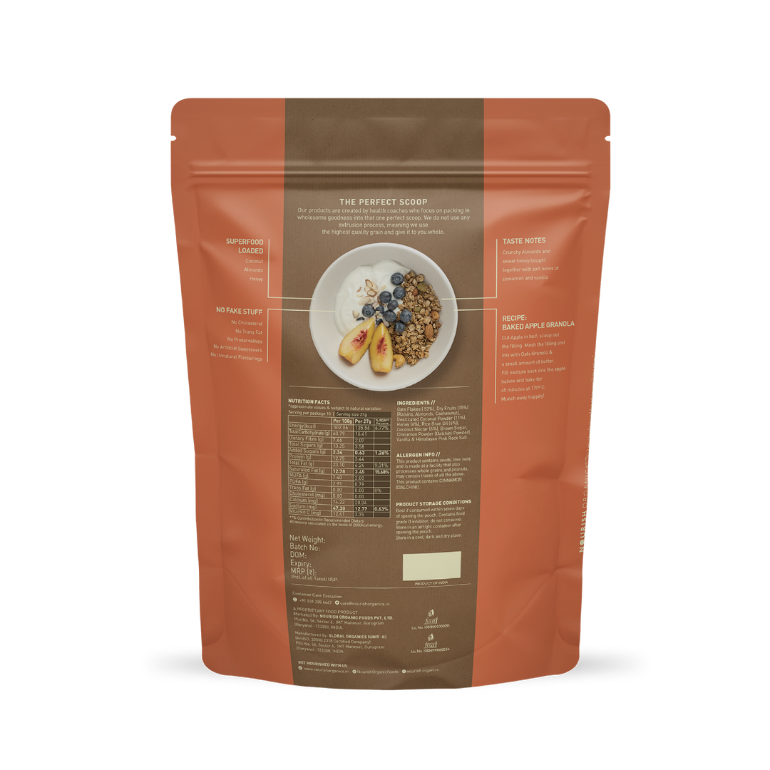 NOURISH ORGANICS Cinnamon Oats Granola