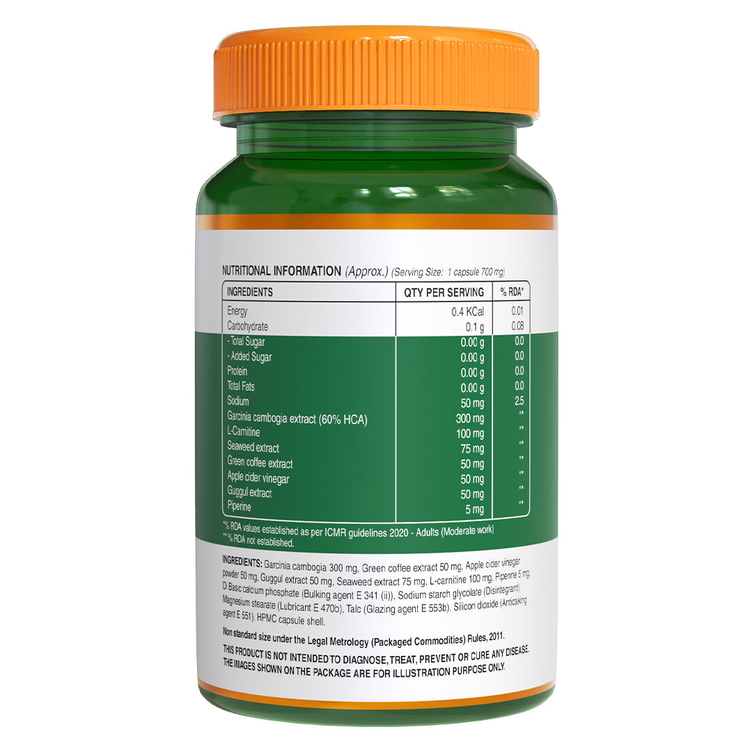 Garcinia Cambogia | Supports Weight Management & Appetite Control  60 Capsules