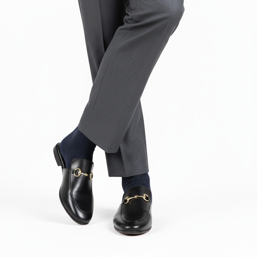 Monkstory Horsebit Classic Mules - Black