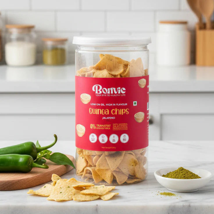 Bonvie Quinoa Chips - Jalapeño Pack of 3