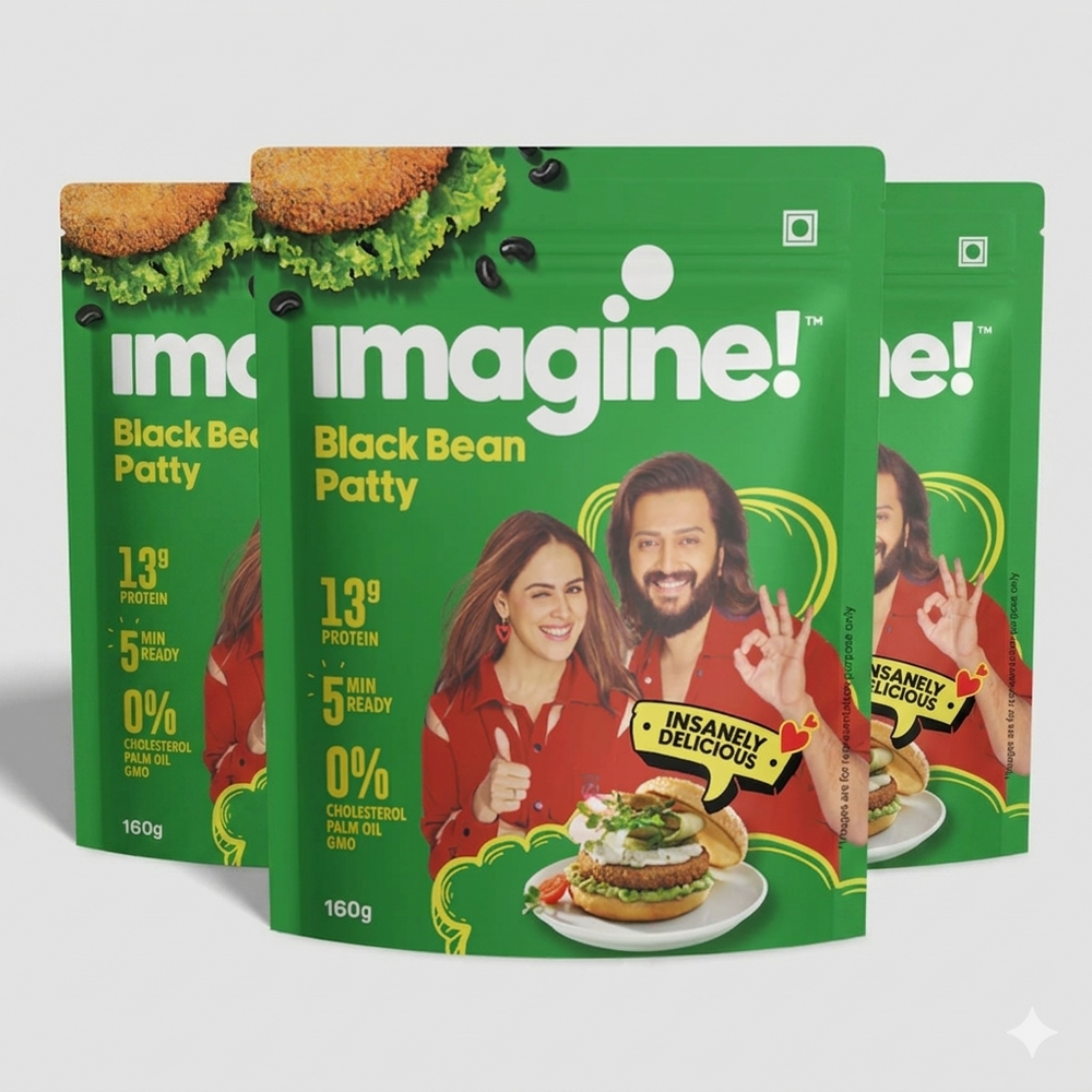 Black Bean Patty Pack of 5x160g