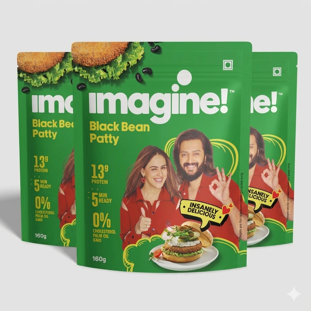 Black Bean Patty Pack of 5x160g