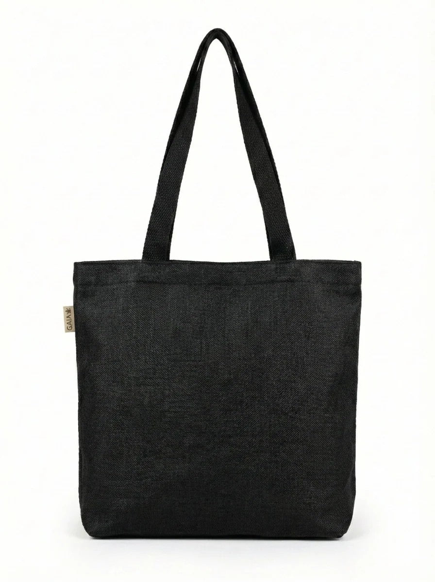 The Label GAIA Hemp Essential Tote Bag with Yellow Flower Charm