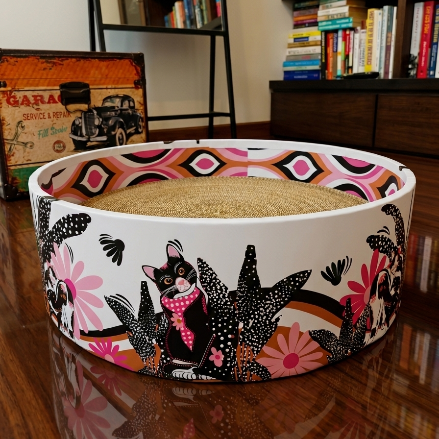 The Bella Scratch Bed - Groovy Cats