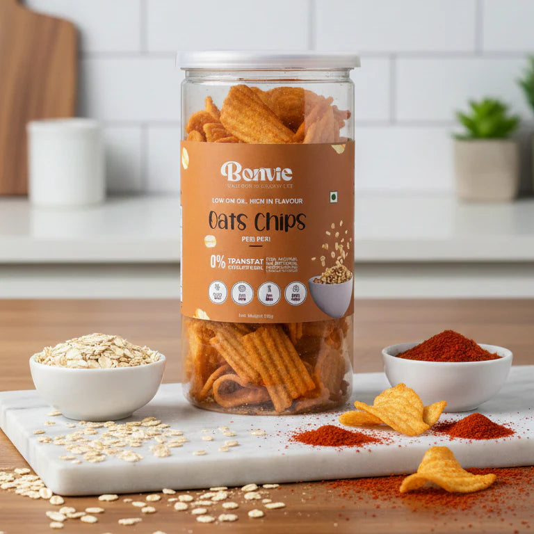 Bonvie Oats Chips - Peri Peri - Pack of 3