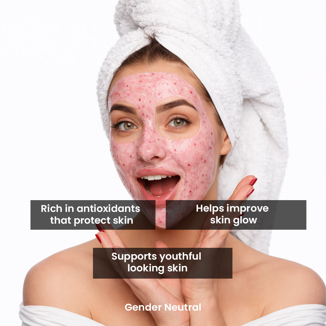 Wild Berries Face & Body Scrub | Vitamin E for Tan, Dead Skin Removal & Exfoliation | 200gm