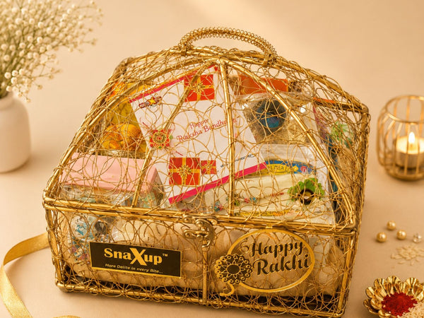 Golden Rakhi Hamper