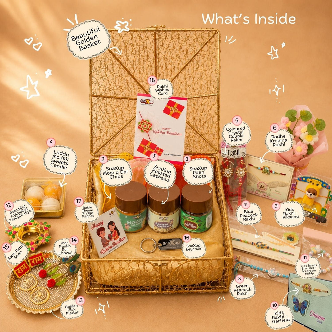 Golden Rakhi Hamper
