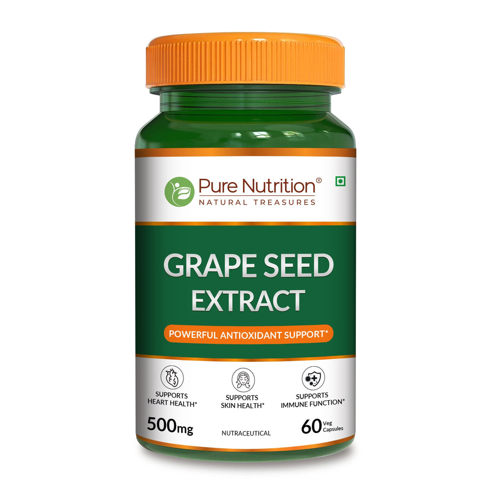 Grape Seed Extract 500mg  95% Polyphenols | Antioxidant & Vascular Health