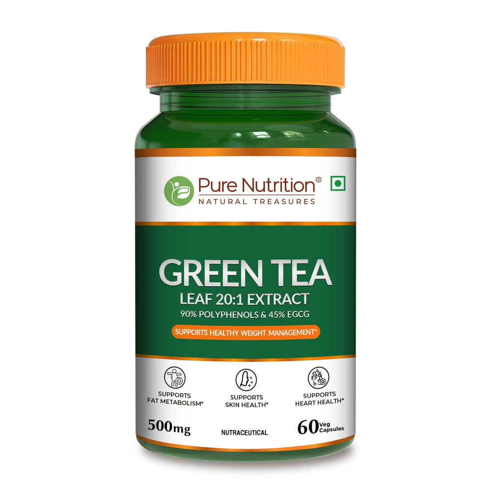 Green Tea Leaf Extract 500mg – 20:1 Concentrate | Antioxidant & Metabolism
