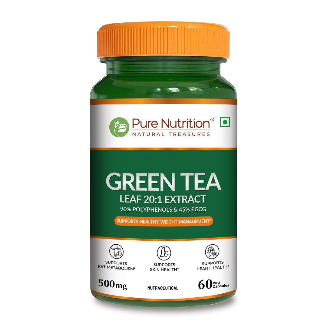 Green Tea Leaf Extract 500mg – 20:1 Concentrate | Antioxidant & Metabolism