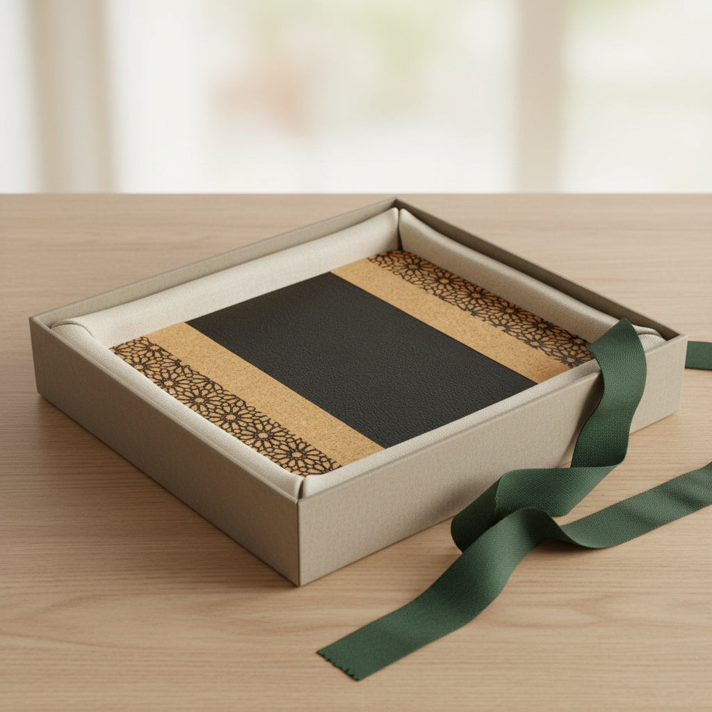 Green Hermitage Versatile Mouse Pad - Black