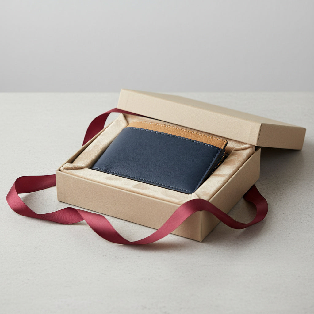 Green Hermitage Zeus - Navy Blue & Caramel