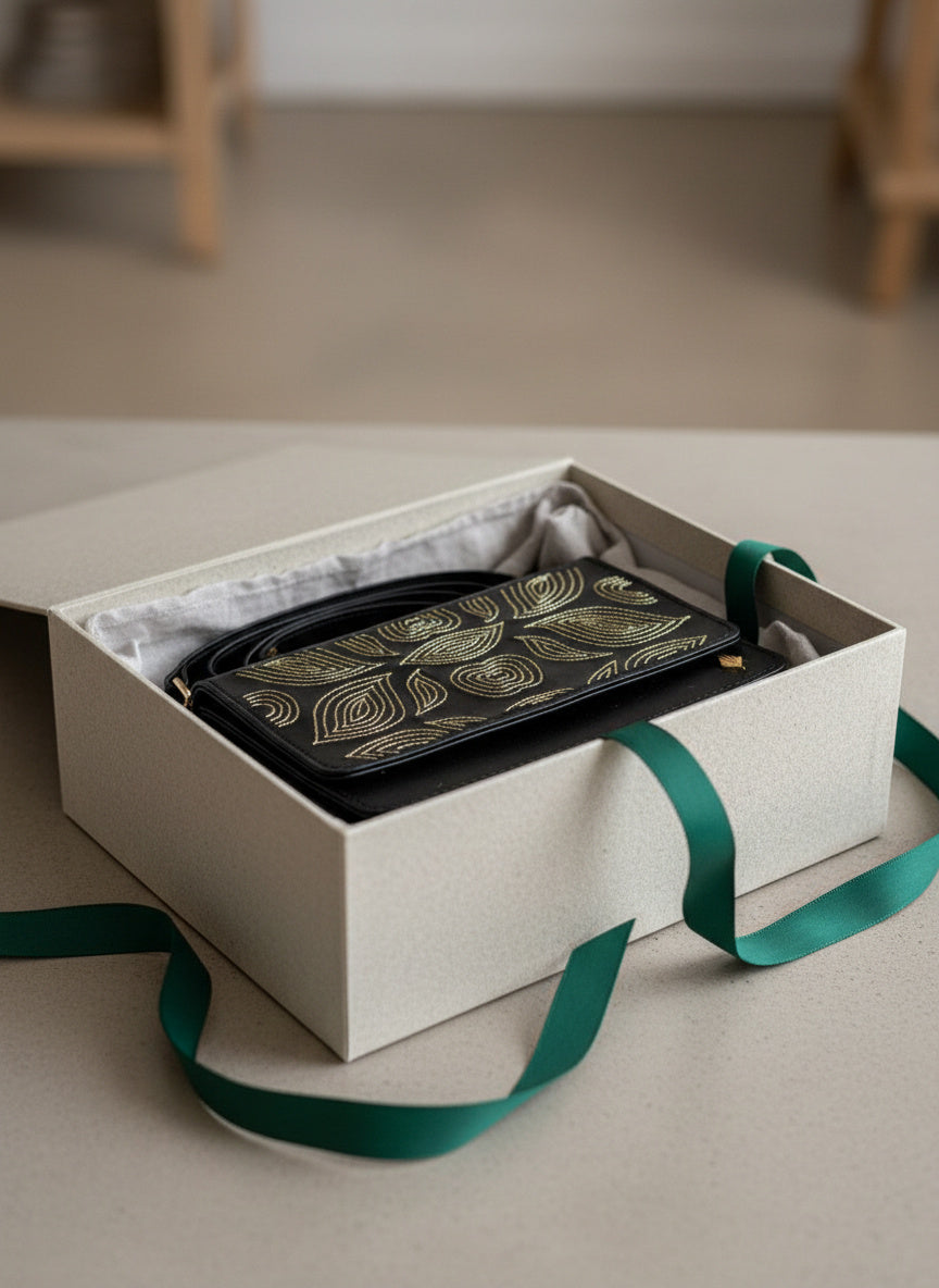 Green Hermitage Lana Vegan Leather Sling Bag