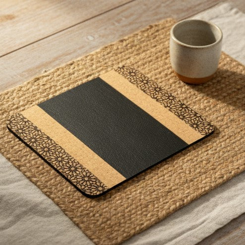 Green Hermitage Versatile Mouse Pad - Black