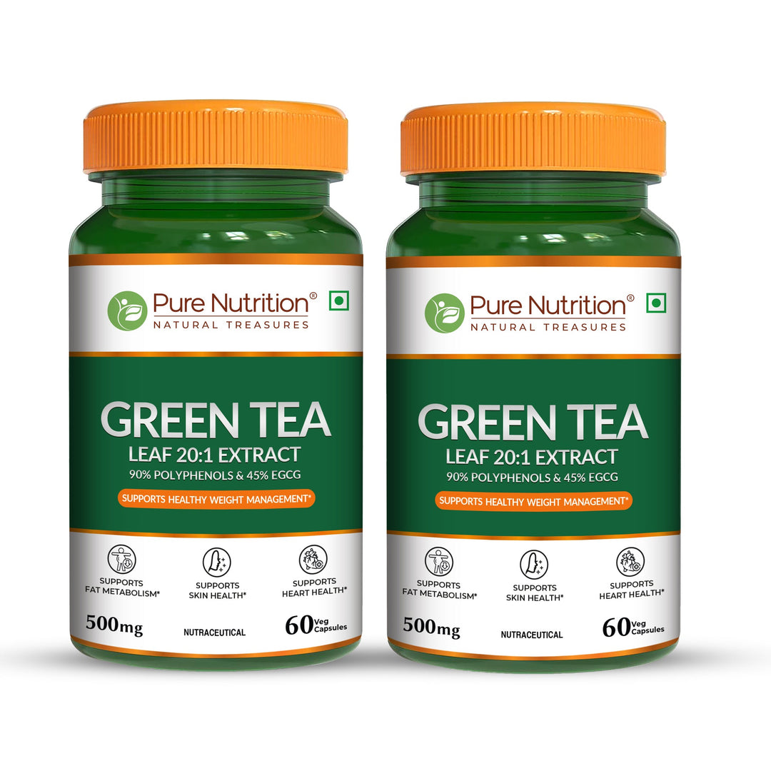 Green Tea Leaf Extract 500mg – 20:1 Concentrate | Antioxidant & Metabolism