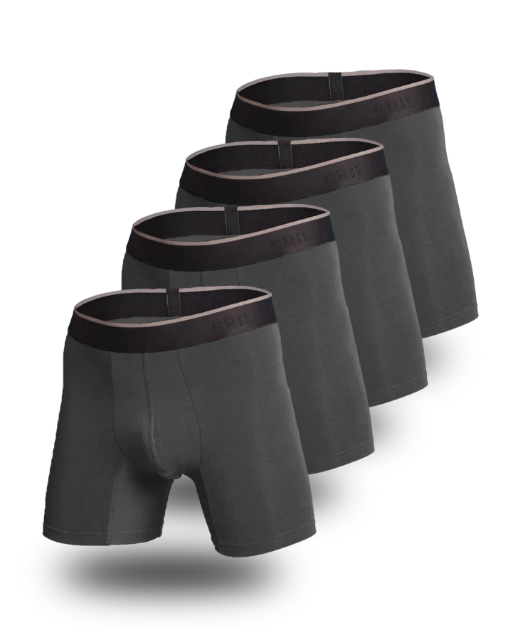 Briefly Bamboo Boxer Briefs 4 Pack