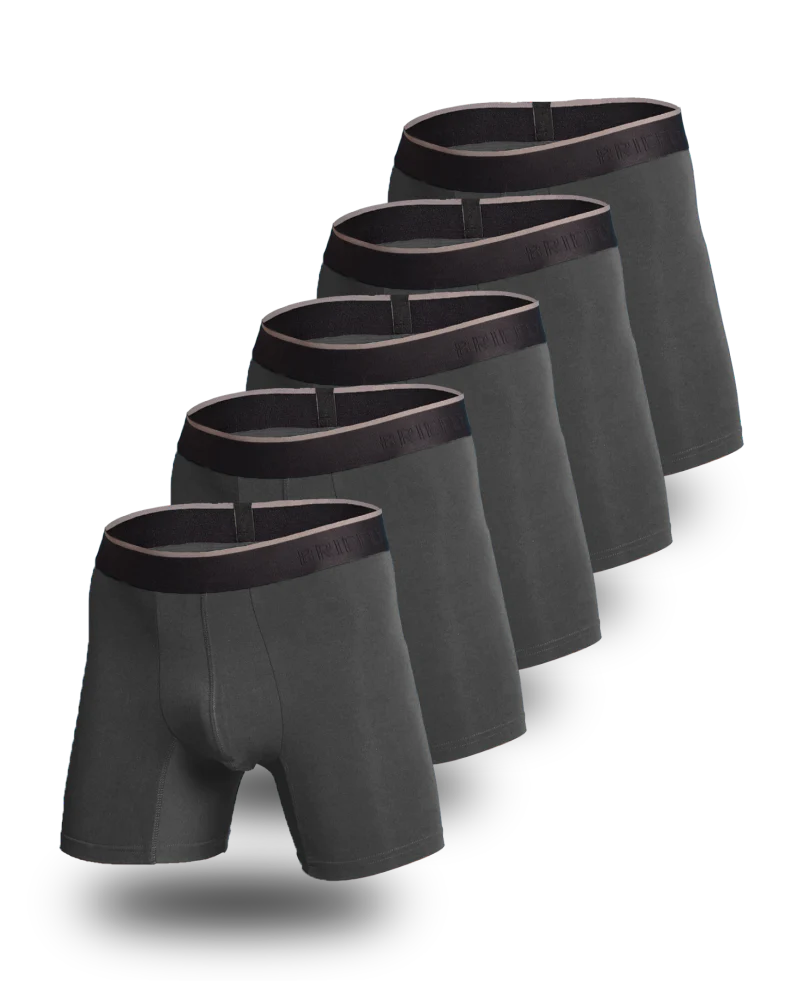 Briefly Bamboo Boxer Briefs 5 Pack