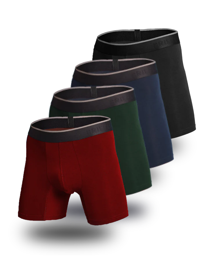 Briefly Bamboo Boxer Briefs 4 Pack