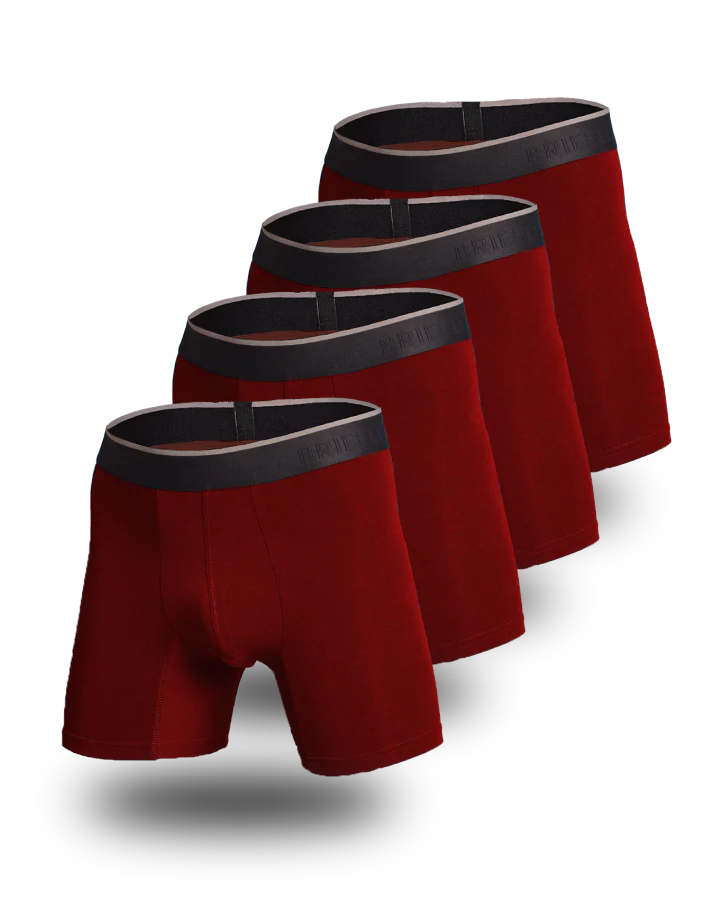 Briefly Bamboo Boxer Briefs 4 Pack