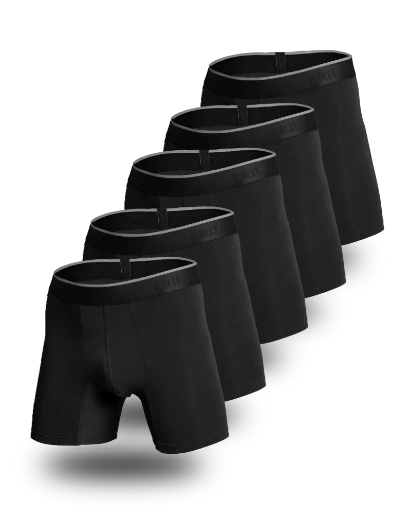 Briefly Bamboo Boxer Briefs 5 Pack