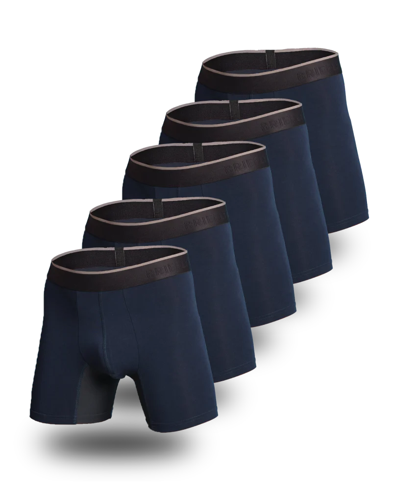 Briefly Bamboo Boxer Briefs 5 Pack