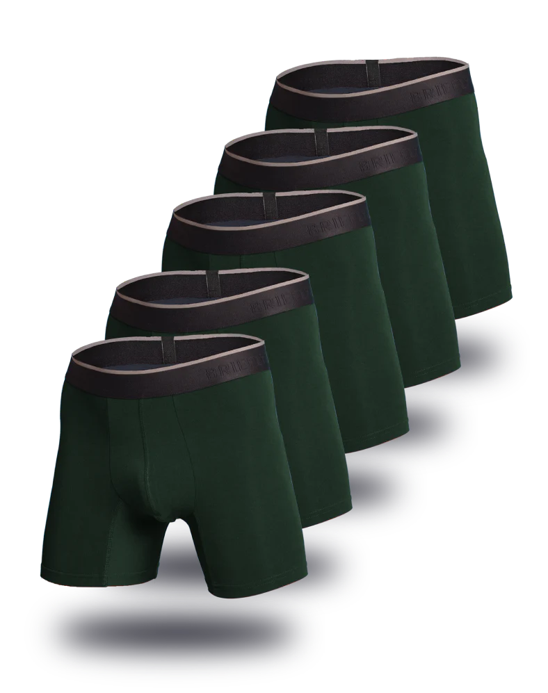Briefly Bamboo Boxer Briefs 5 Pack