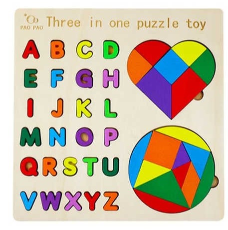 Wudly - Alphabet With Shape  Puzzle