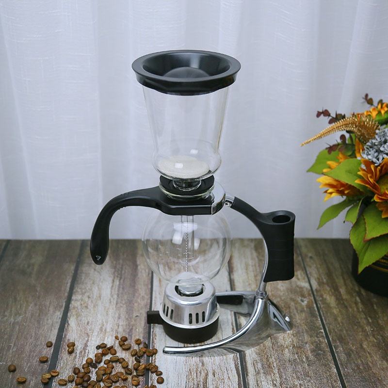 The Bean Co Roasters Siphon Coffee Maker | 5 Cup Capacity | Heat Resistant Borosilicate Glass | Coffee Maker