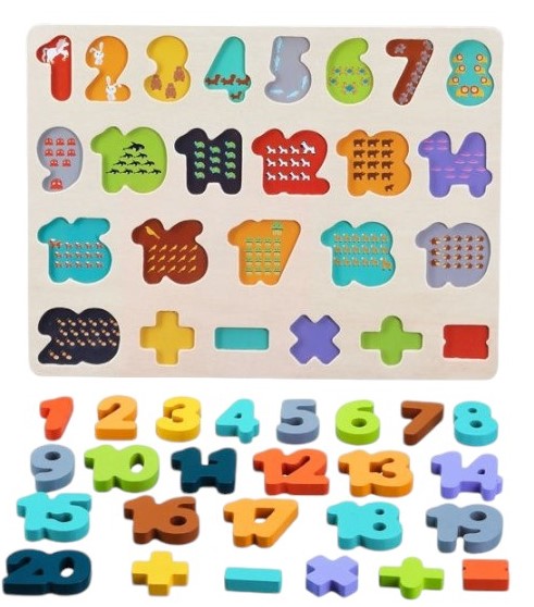 Wudly Chunky Number Board Set